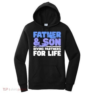 Scuba Diving Father And Son Diving Partners For Life Gift Women's Hoodie