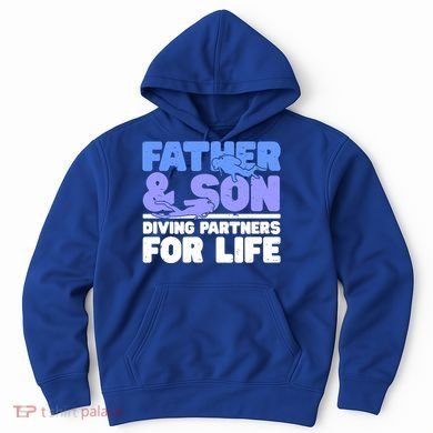 Scuba Diving Father And Son Diving Partners For Life Gift Hoodie