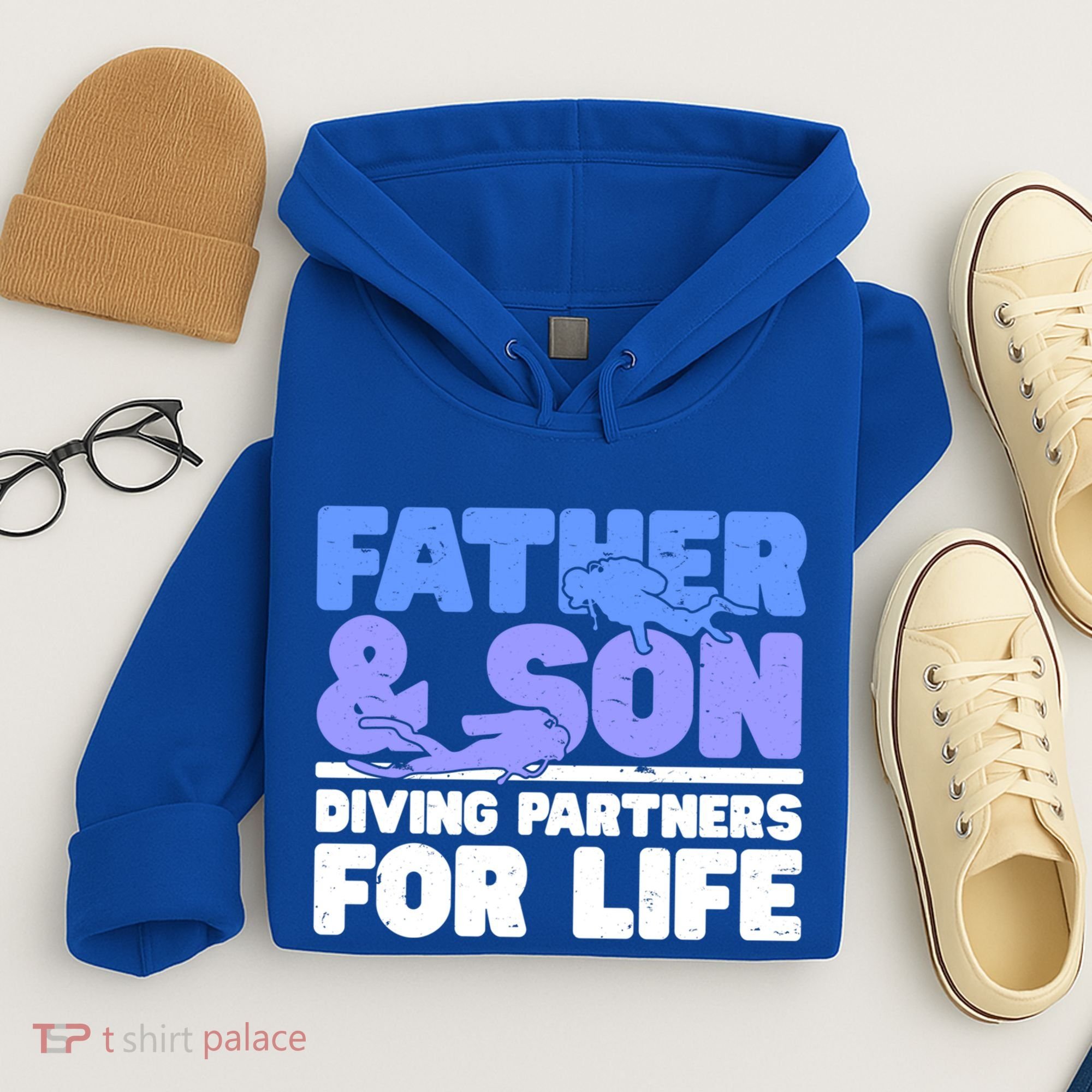 Scuba Diving Father And Son Diving Partners For Life Gift Hoodie