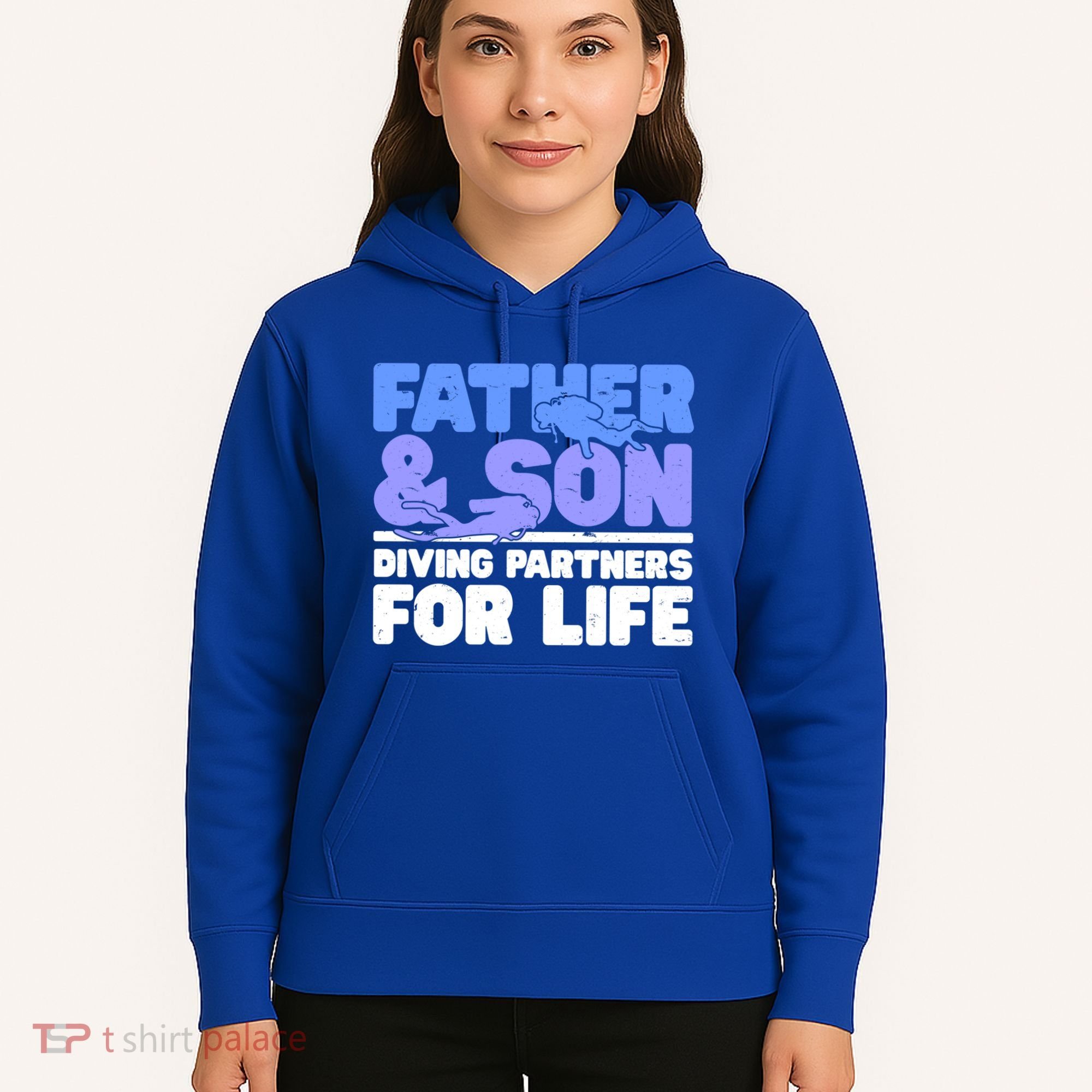 Scuba Diving Father And Son Diving Partners For Life Gift Hoodie