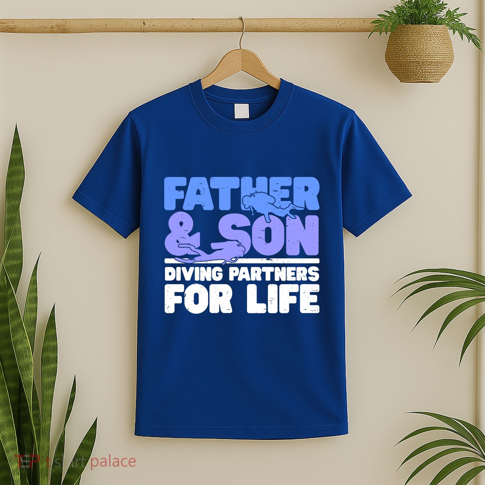 Scuba Diving Father And Son Diving Partners For Life Gift T-Shirt