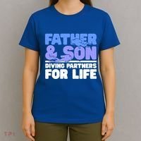 Scuba Diving Father And Son Diving Partners For Life Gift T-Shirt thumb 4
