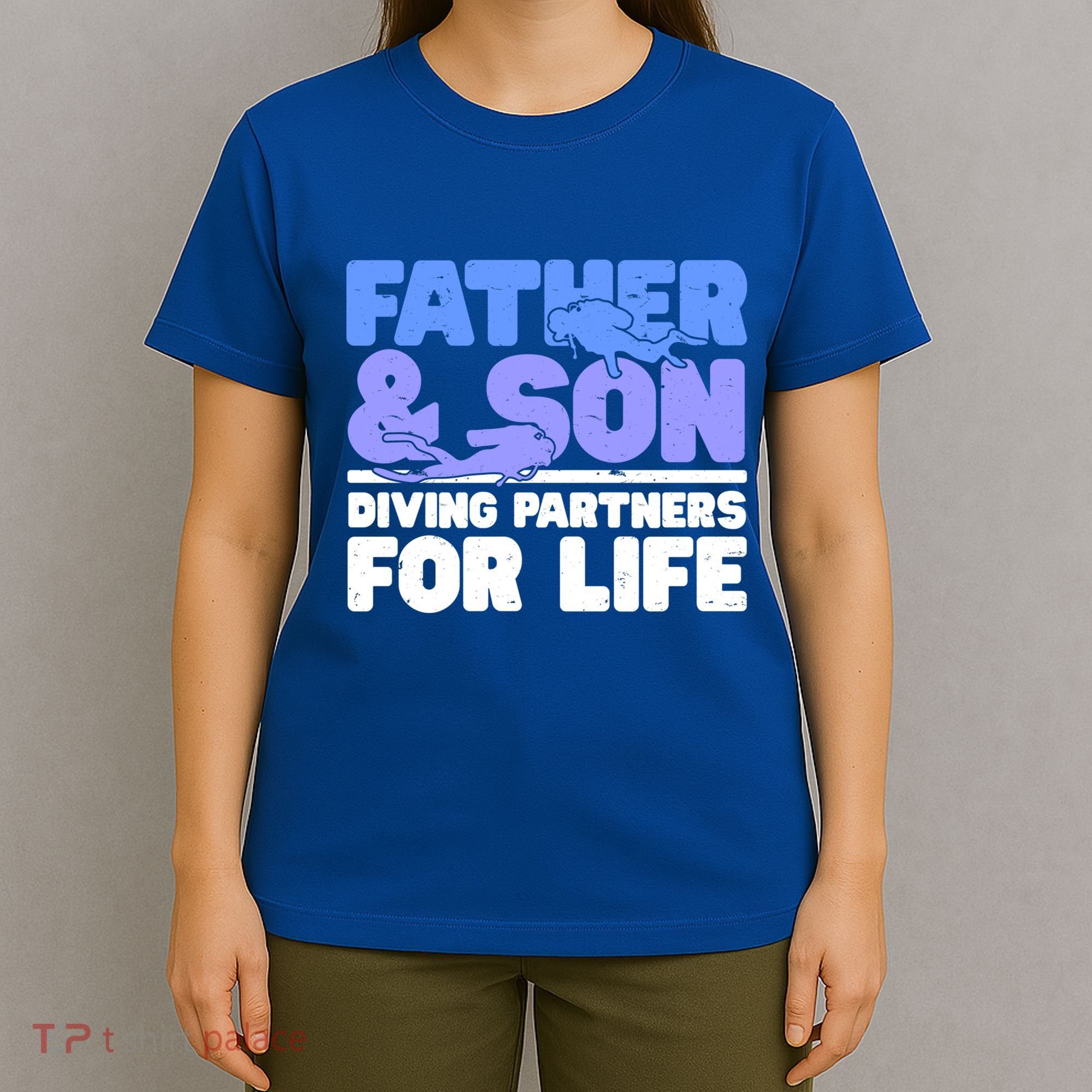 Scuba Diving Father And Son Diving Partners For Life Gift T-Shirt