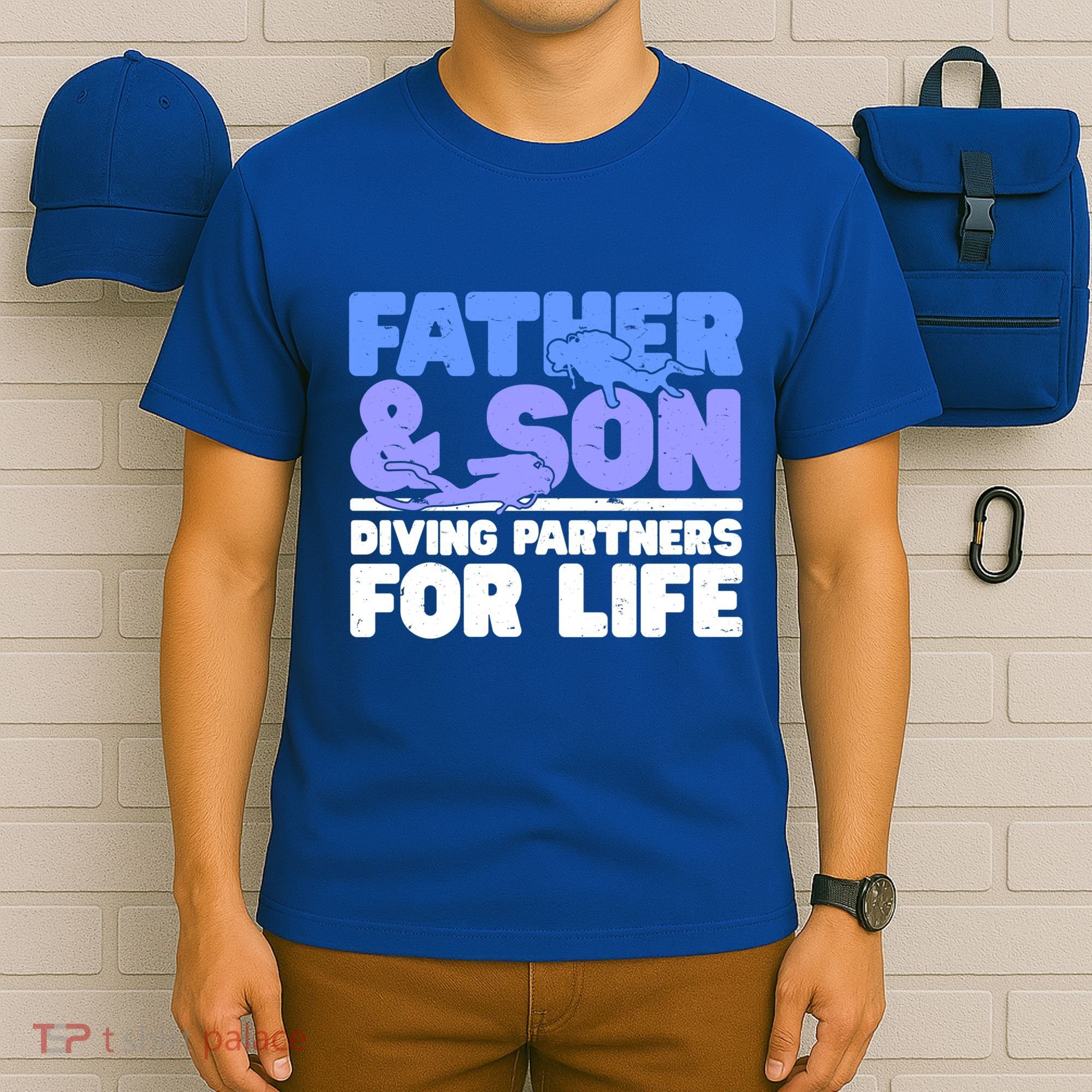 Scuba Diving Father And Son Diving Partners For Life Gift T-Shirt