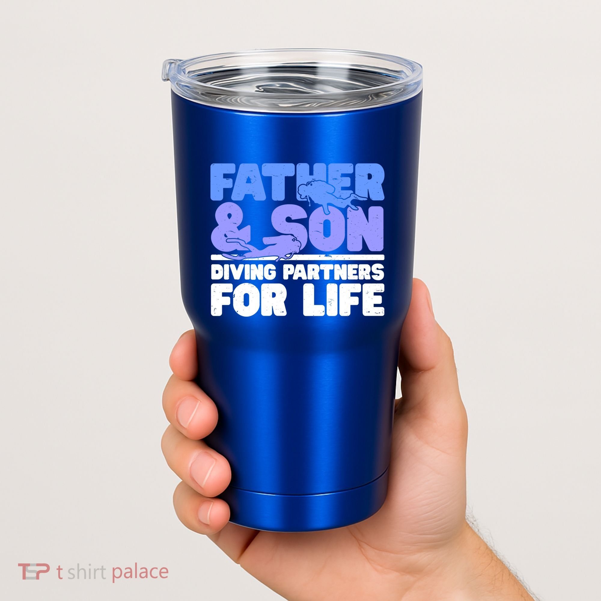 Scuba Diving Father And Son Diving Partners For Life Gift Tumbler