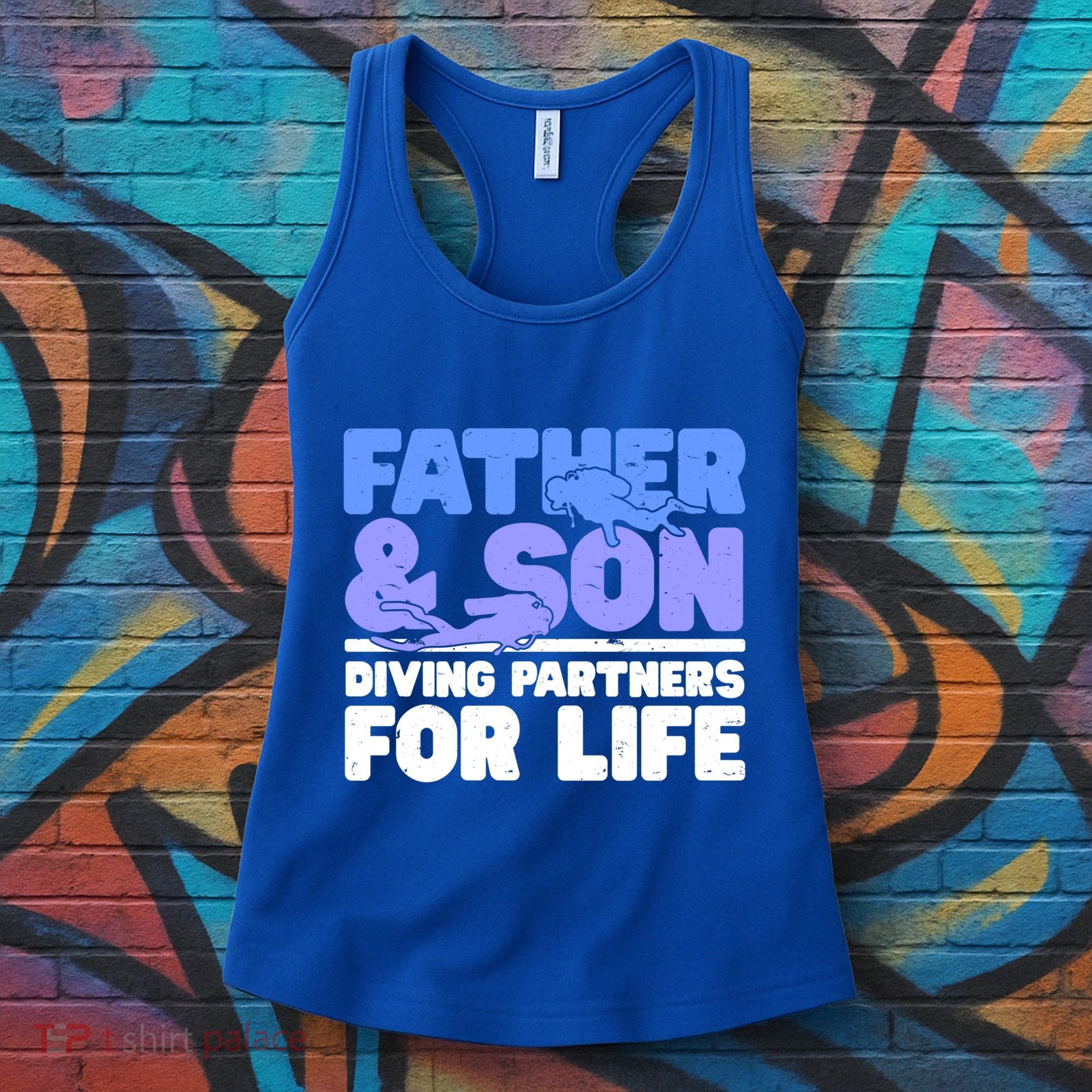 Scuba Diving Father And Son Diving Partners For Life Gift Women's Tank Top