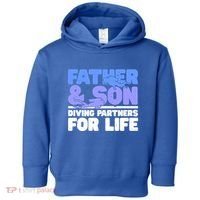 Scuba Diving Father And Son Diving Partners For Life Gift Toddler Hoodie thumb 0