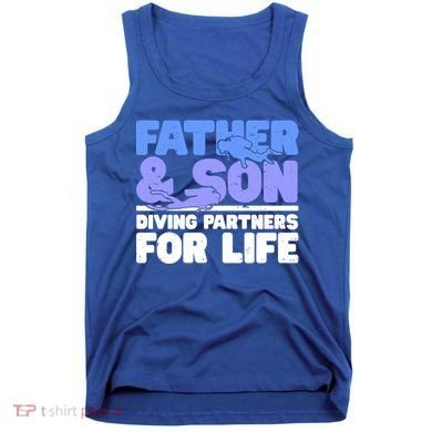 Scuba Diving Father And Son Diving Partners For Life Gift Tank Top