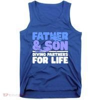 Scuba Diving Father And Son Diving Partners For Life Gift Tank Top thumb 0