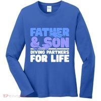 Scuba Diving Father And Son Diving Partners For Life Gift Women's Long Sleeve Shirt thumb 0