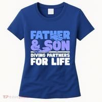 Scuba Diving Father And Son Diving Partners For Life Gift Women's T-Shirt thumb 0