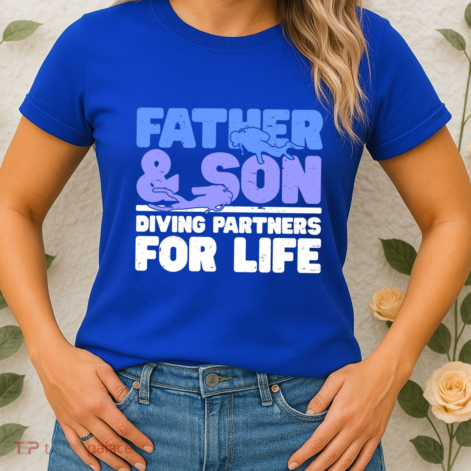 Scuba Diving Father And Son Diving Partners For Life Gift Women's T-Shirt