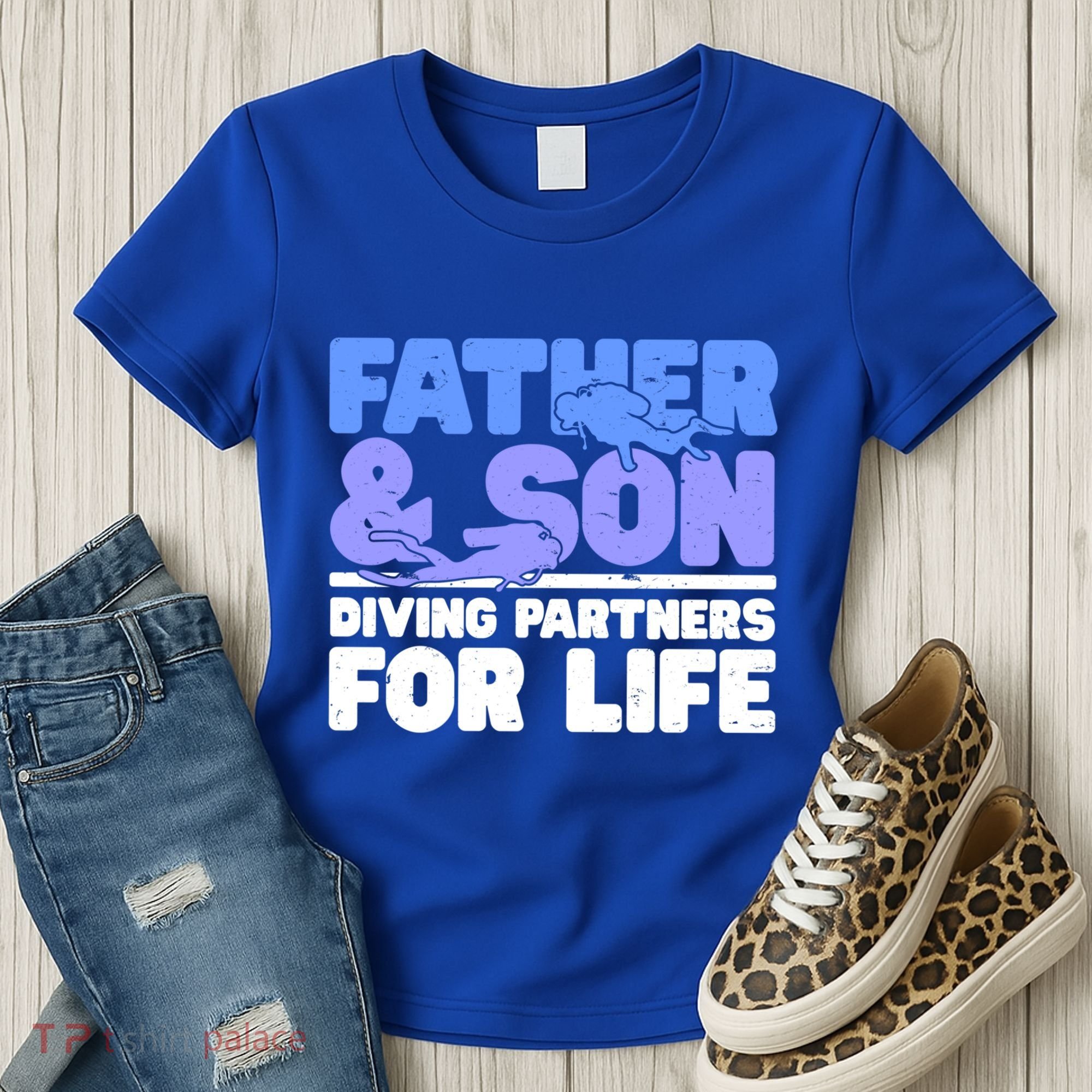 Scuba Diving Father And Son Diving Partners For Life Gift Women's T-Shirt