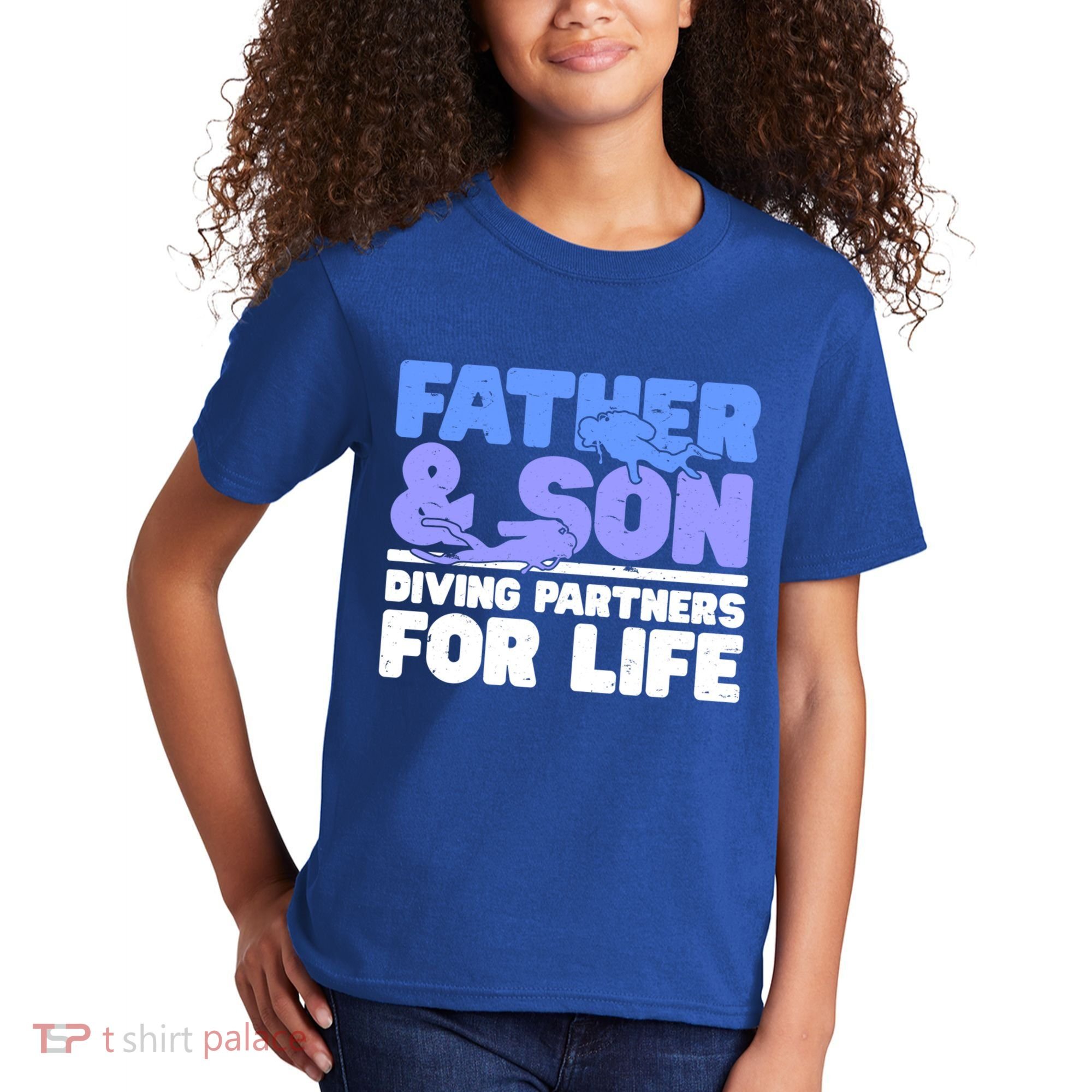 Scuba Diving Father And Son Diving Partners For Life Gift Kids T-Shirt