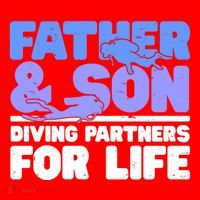 Scuba Diving Father And Son Diving Partners For Life Gift Santa Hat thumb 1