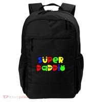 Super Daddio Funny Gamer Dad Fathers Day Video Game Lover Backpack thumb 0