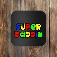 Super Daddio Funny Gamer Dad Fathers Day Video Game Lover Coaster thumb 0