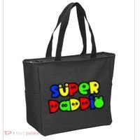 Super Daddio Funny Gamer Dad Fathers Day Video Game Lover Tote Bag thumb 2