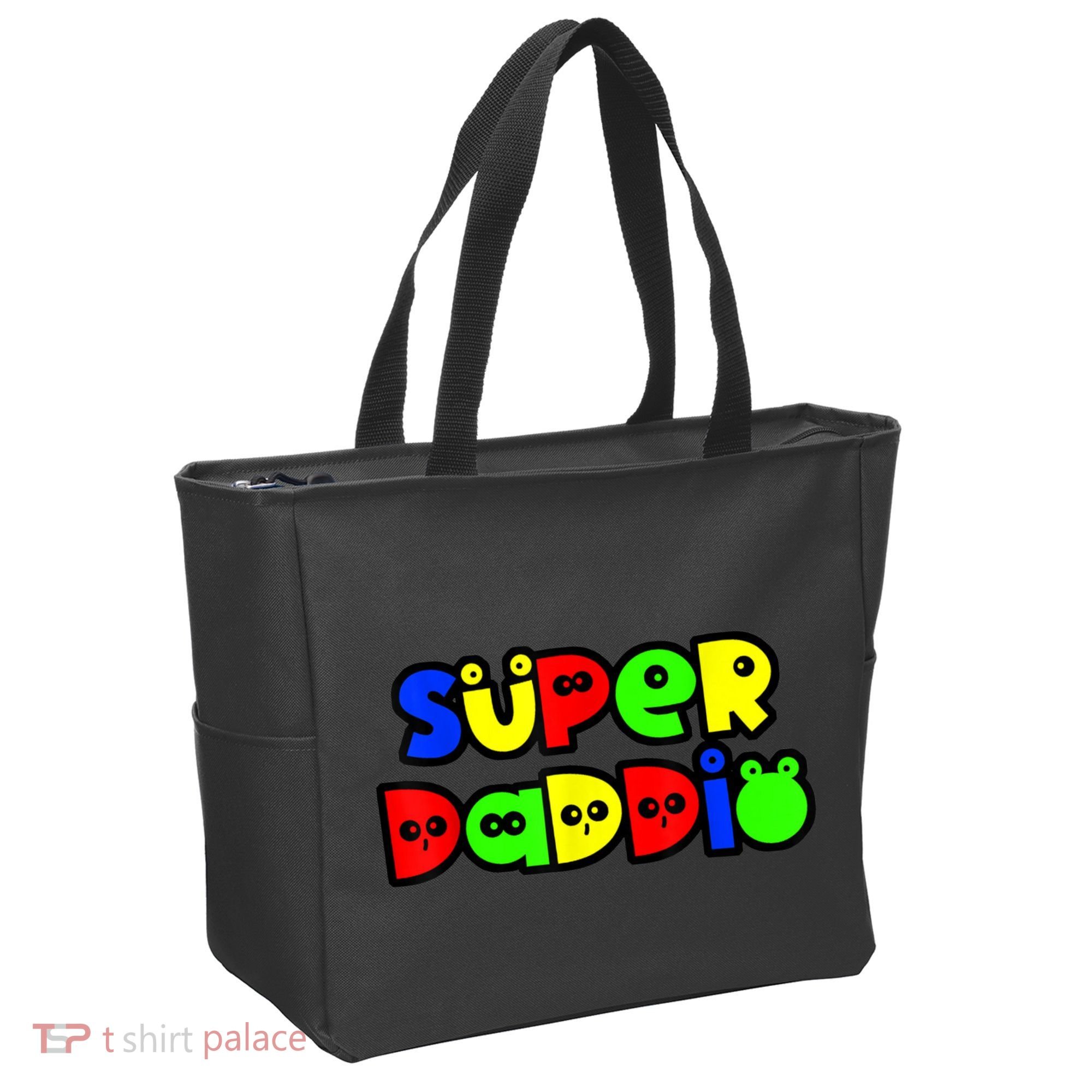 Super Daddio Funny Gamer Dad Fathers Day Video Game Lover Tote Bag