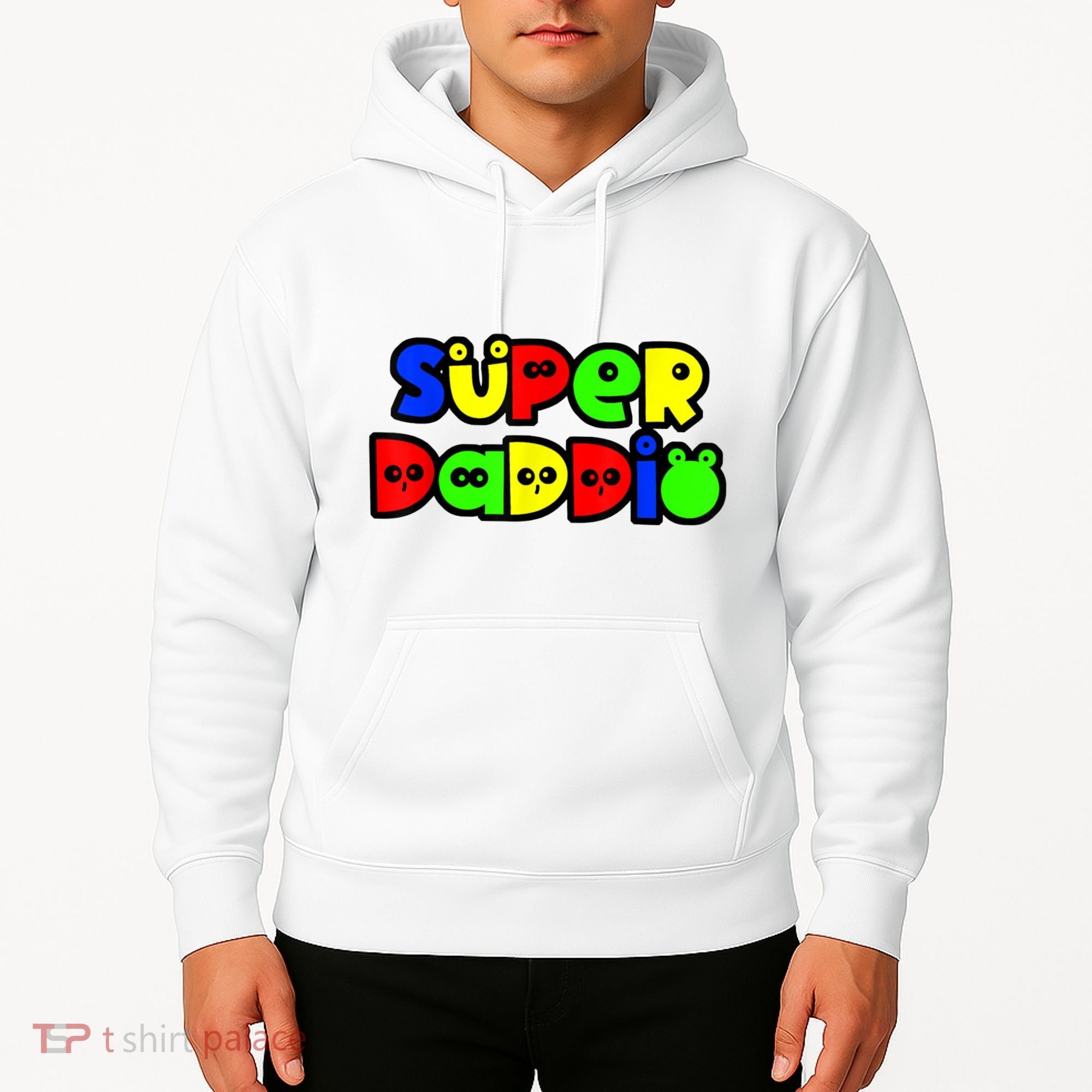 Super Daddio Funny Gamer Dad Fathers Day Video Game Lover Hoodie