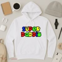 Super Daddio Funny Gamer Dad Fathers Day Video Game Lover Hoodie thumb 3