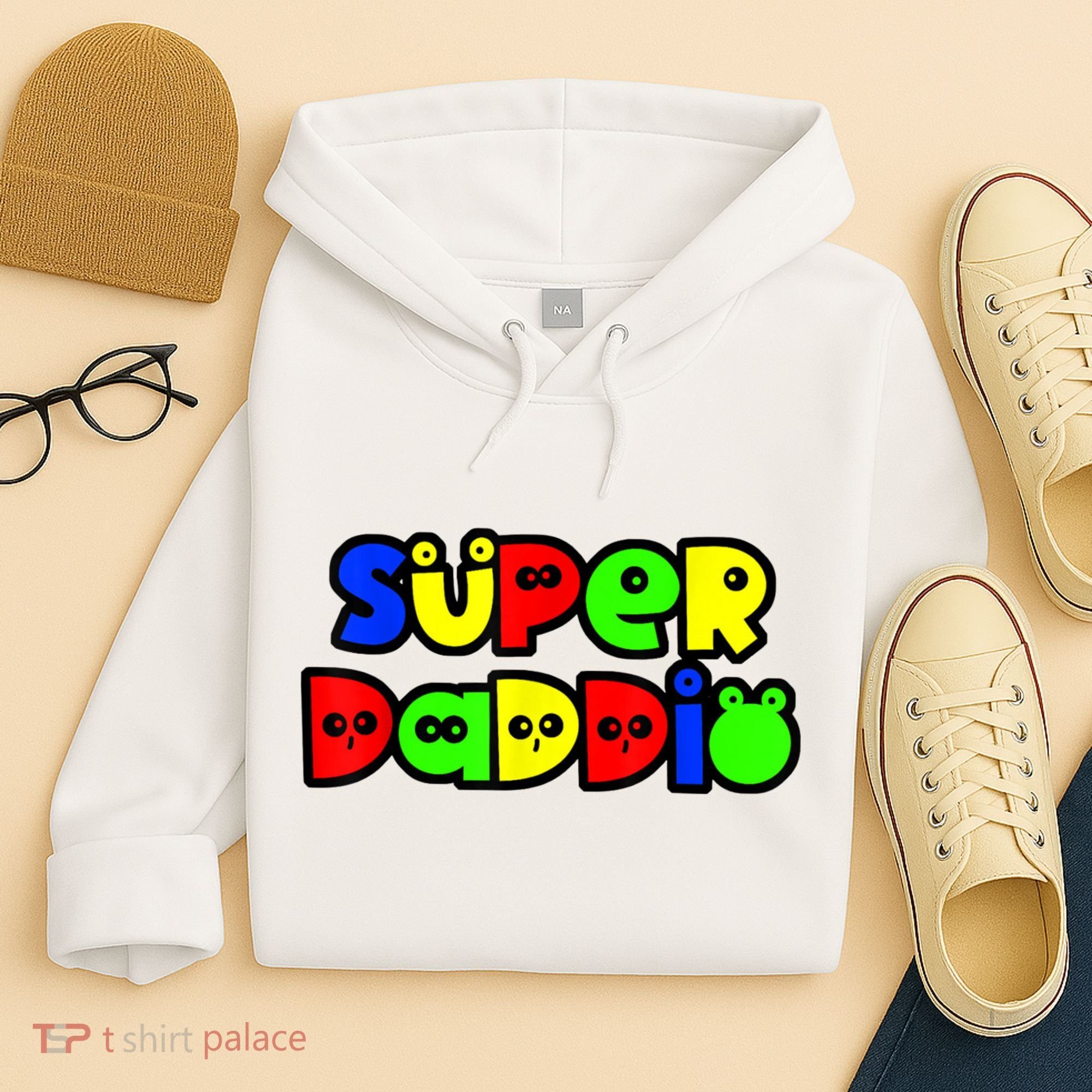 Super Daddio Funny Gamer Dad Fathers Day Video Game Lover Hoodie
