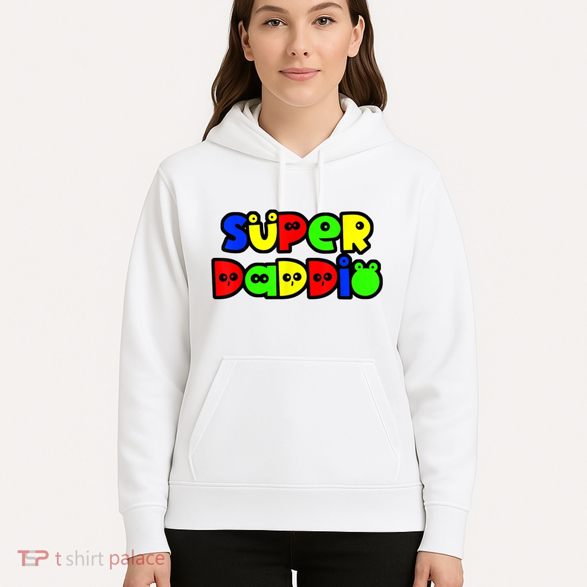 Super Daddio Funny Gamer Dad Fathers Day Video Game Lover Hoodie