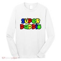 Super Daddio Funny Gamer Dad Fathers Day Video Game Lover Long Sleeve Shirt thumb 0