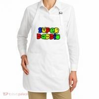 Super Daddio Funny Gamer Dad Fathers Day Video Game Lover Apron thumb 2