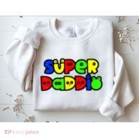 Super Daddio Funny Gamer Dad Fathers Day Video Game Lover Sweatshirt thumb 2