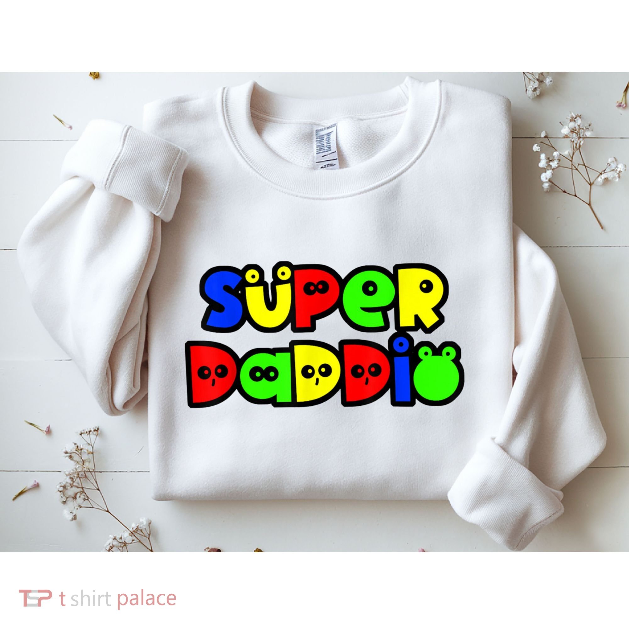Super Daddio Funny Gamer Dad Fathers Day Video Game Lover Sweatshirt