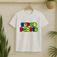 Super Daddio Funny Gamer Dad Fathers Day Video Game Lover T-Shirt thumb 2