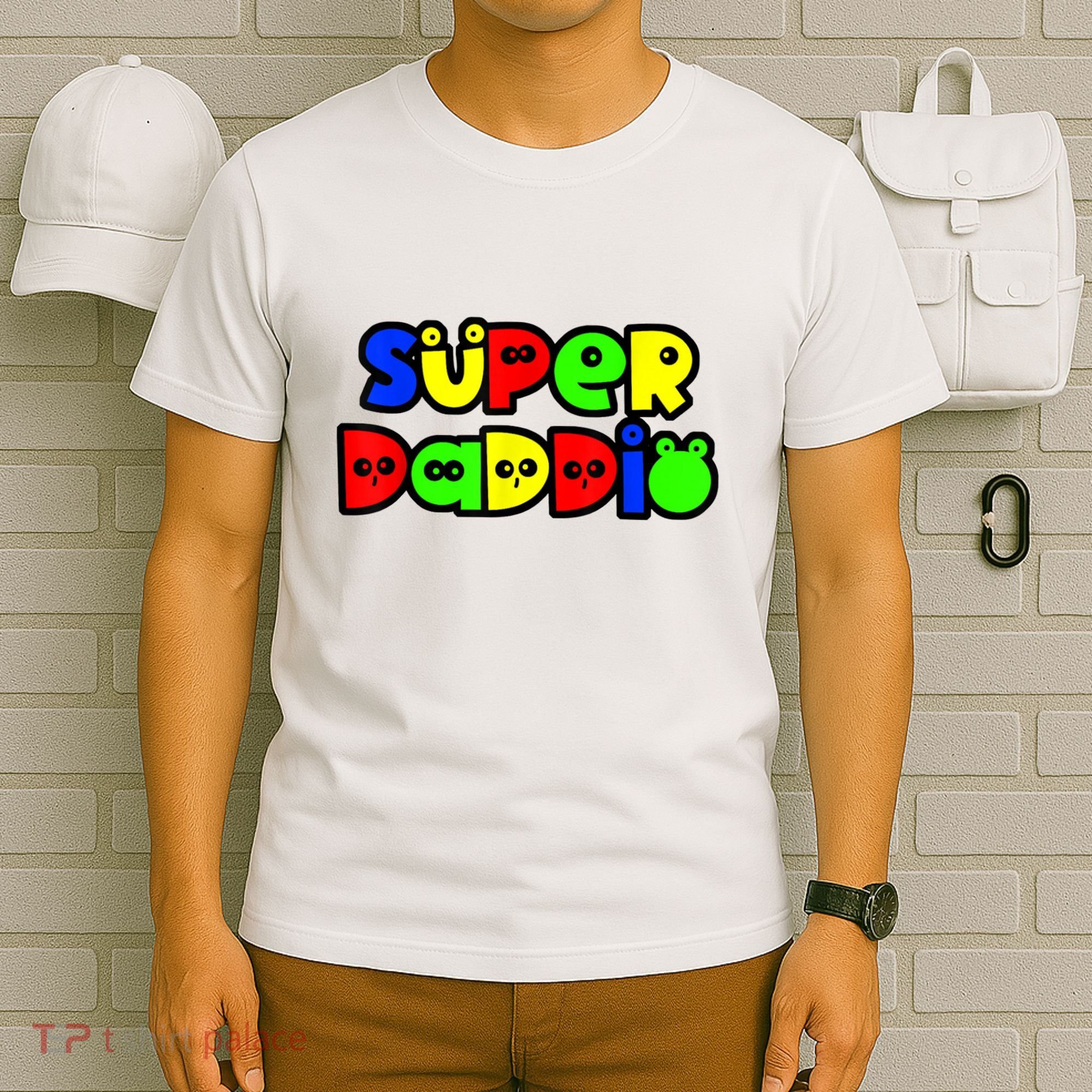 Super Daddio Funny Gamer Dad Fathers Day Video Game Lover T-Shirt