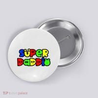 Super Daddio Funny Gamer Dad Fathers Day Video Game Lover Button thumb 0