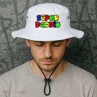 Super Daddio Funny Gamer Dad Fathers Day Video Game Lover Bucket Hat thumb 2