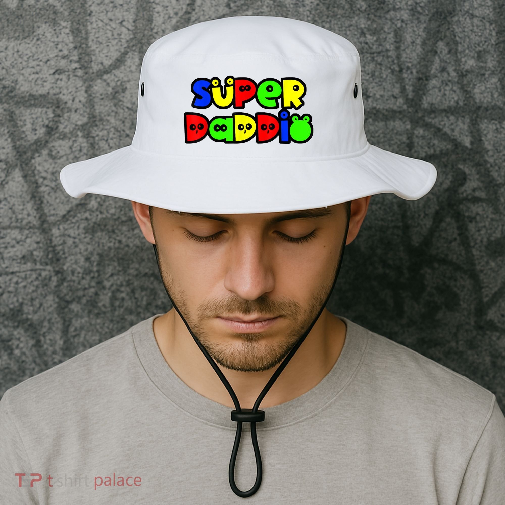 Super Daddio Funny Gamer Dad Fathers Day Video Game Lover Bucket Hat