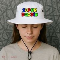 Super Daddio Funny Gamer Dad Fathers Day Video Game Lover Bucket Hat thumb 3