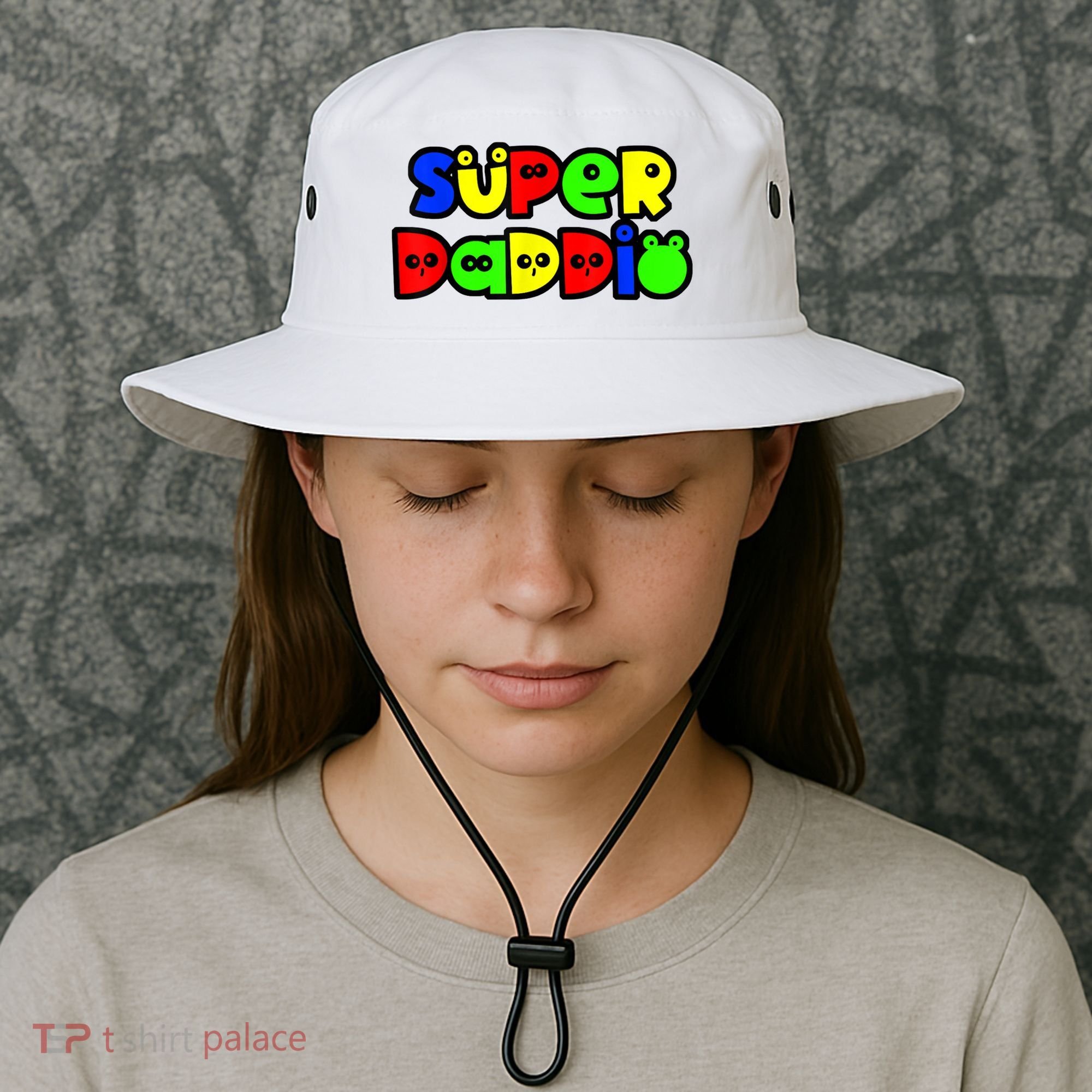 Super Daddio Funny Gamer Dad Fathers Day Video Game Lover Bucket Hat