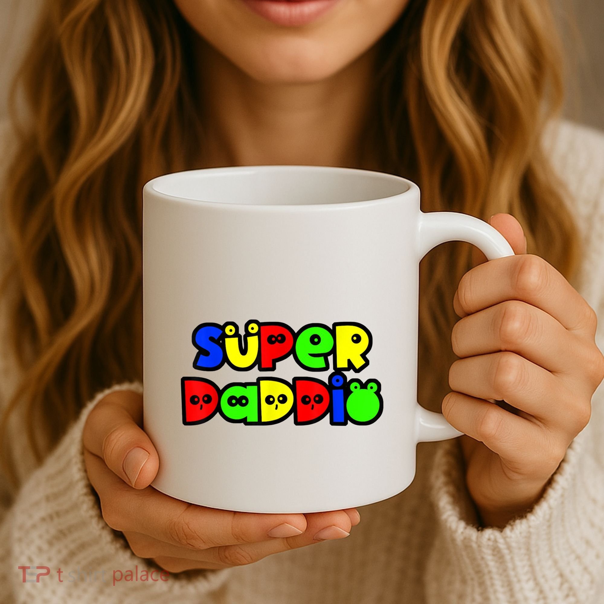 Super Daddio Funny Gamer Dad Fathers Day Video Game Lover Coffee Mug