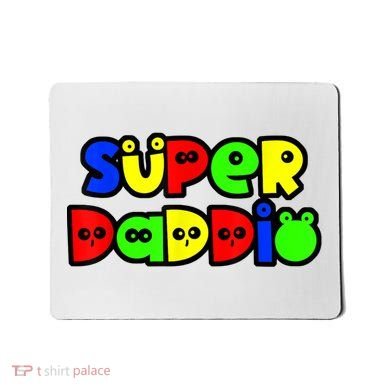 Super Daddio Funny Gamer Dad Fathers Day Video Game Lover Mousepad