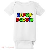 Super Daddio Funny Gamer Dad Fathers Day Video Game Lover Baby Bodysuit thumb 0