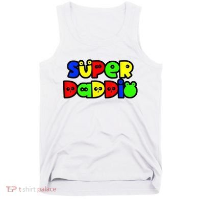 Super Daddio Funny Gamer Dad Fathers Day Video Game Lover Tank Top