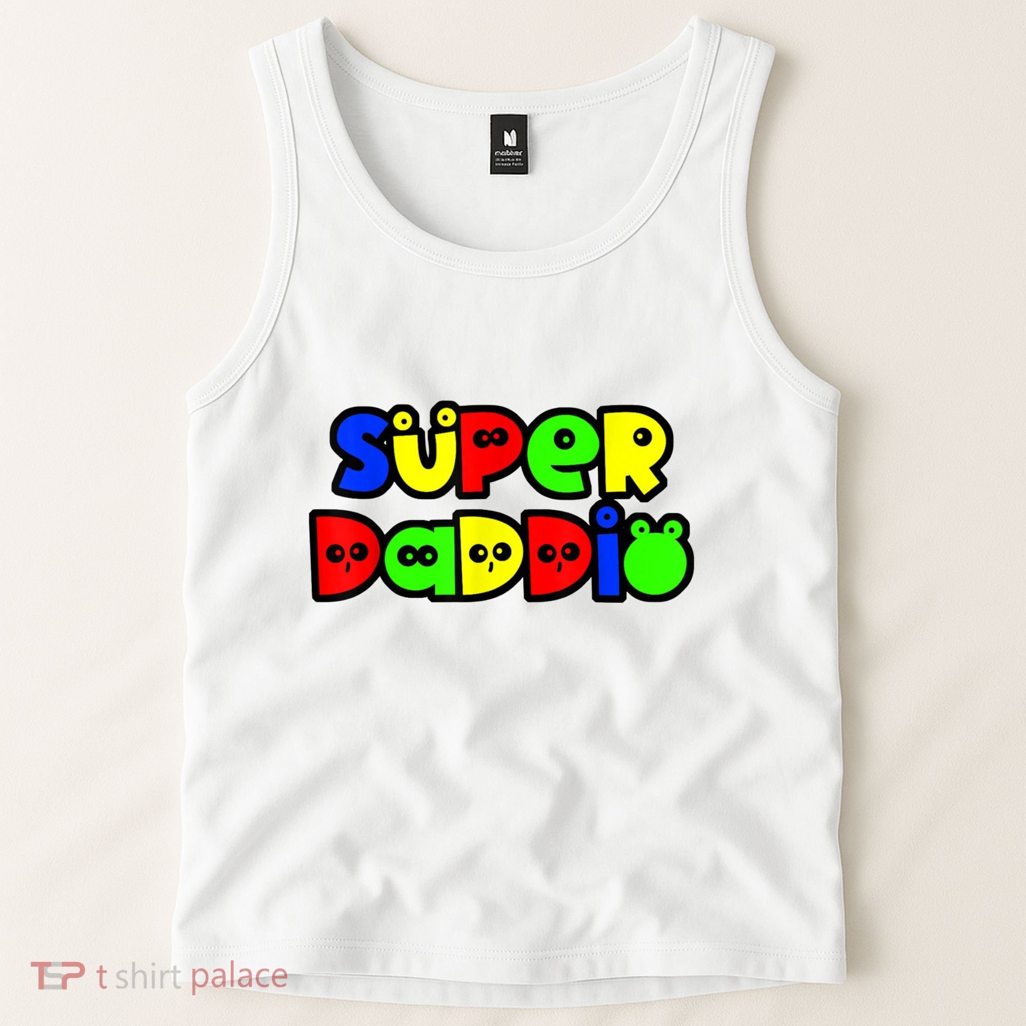 Super Daddio Funny Gamer Dad Fathers Day Video Game Lover Tank Top