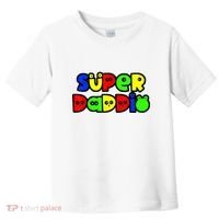 Super Daddio Funny Gamer Dad Fathers Day Video Game Lover Toddler T-Shirt thumb 0