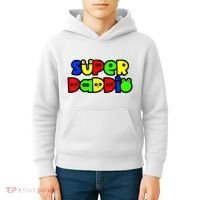 Super Daddio Funny Gamer Dad Fathers Day Video Game Lover Kids Hoodie thumb 4