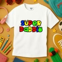 Super Daddio Funny Gamer Dad Fathers Day Video Game Lover Kids T-Shirt thumb 3