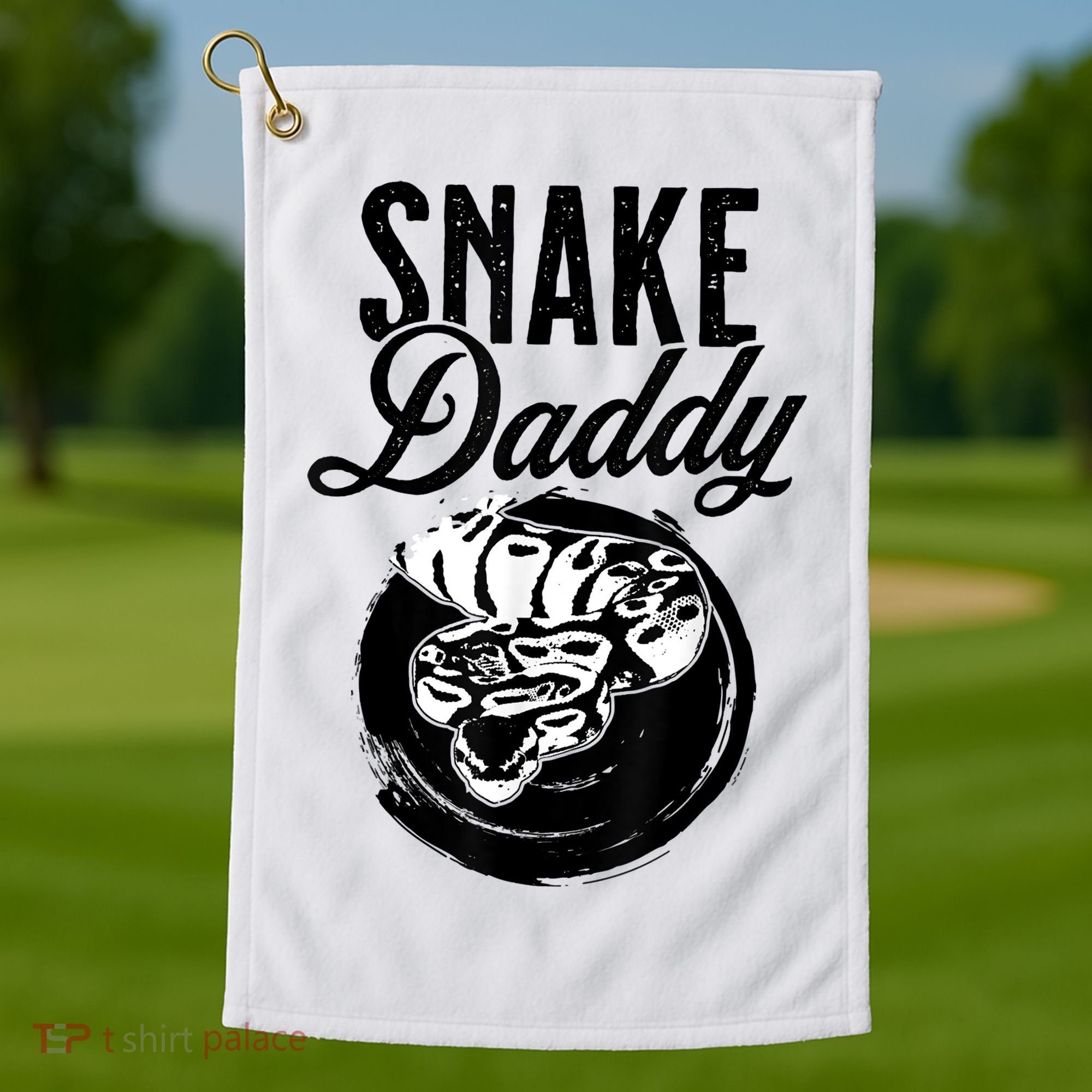 Snake Daddy Father Dad Snake Golf Towel