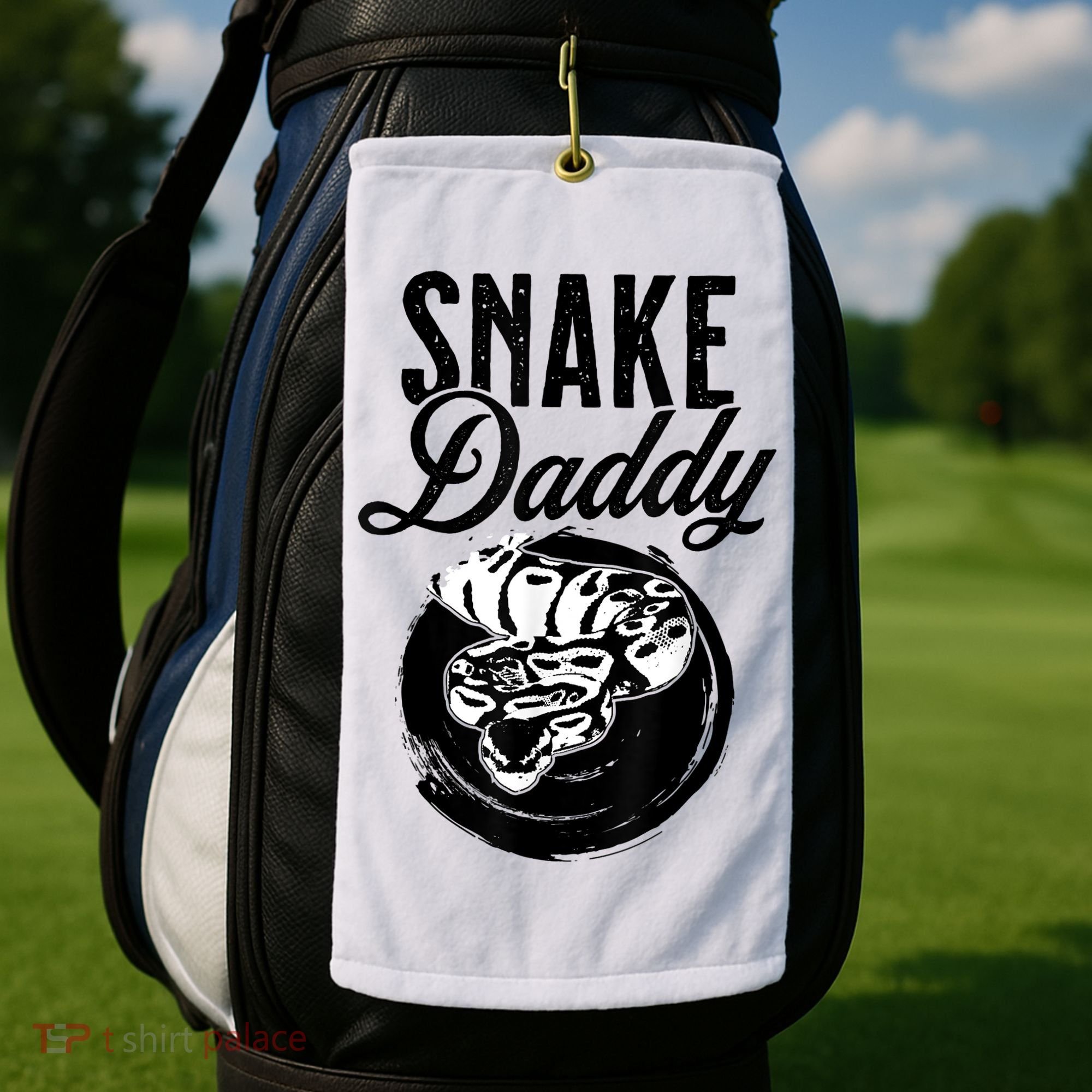 Snake Daddy Father Dad Snake Golf Towel