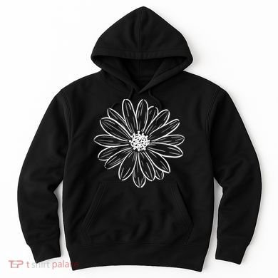Spring Daisy Floral Hoodie