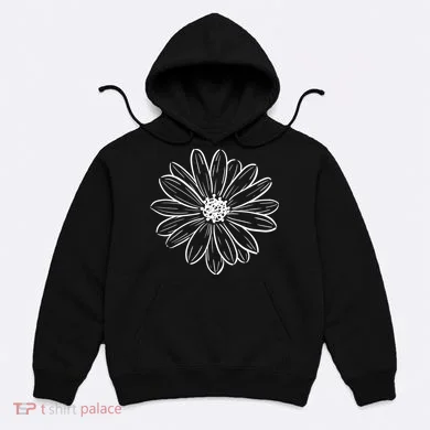 Spring Daisy Floral Hoodie